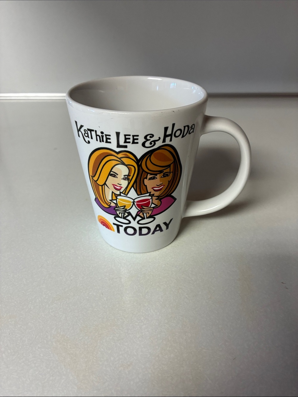 Kathie Lee & Honda Today Show Mug Ceramic Coffee Cup 2012 NBC Universal TV